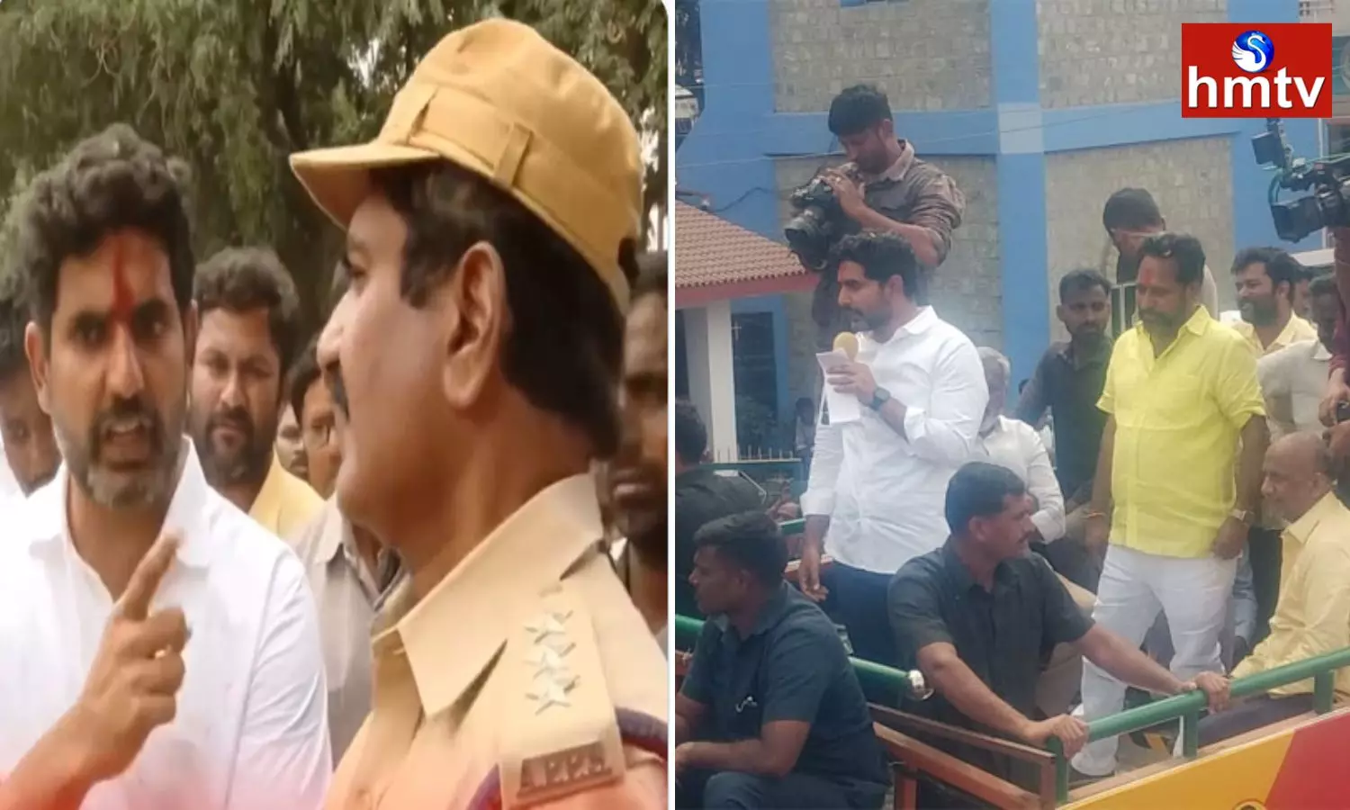 Police Seized Nara Lokesh Campaign Vehicle