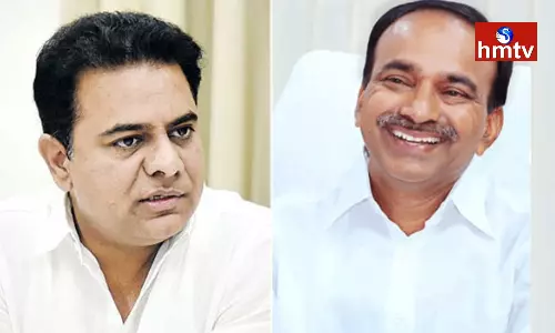 KTR speaks to Etela Rejender