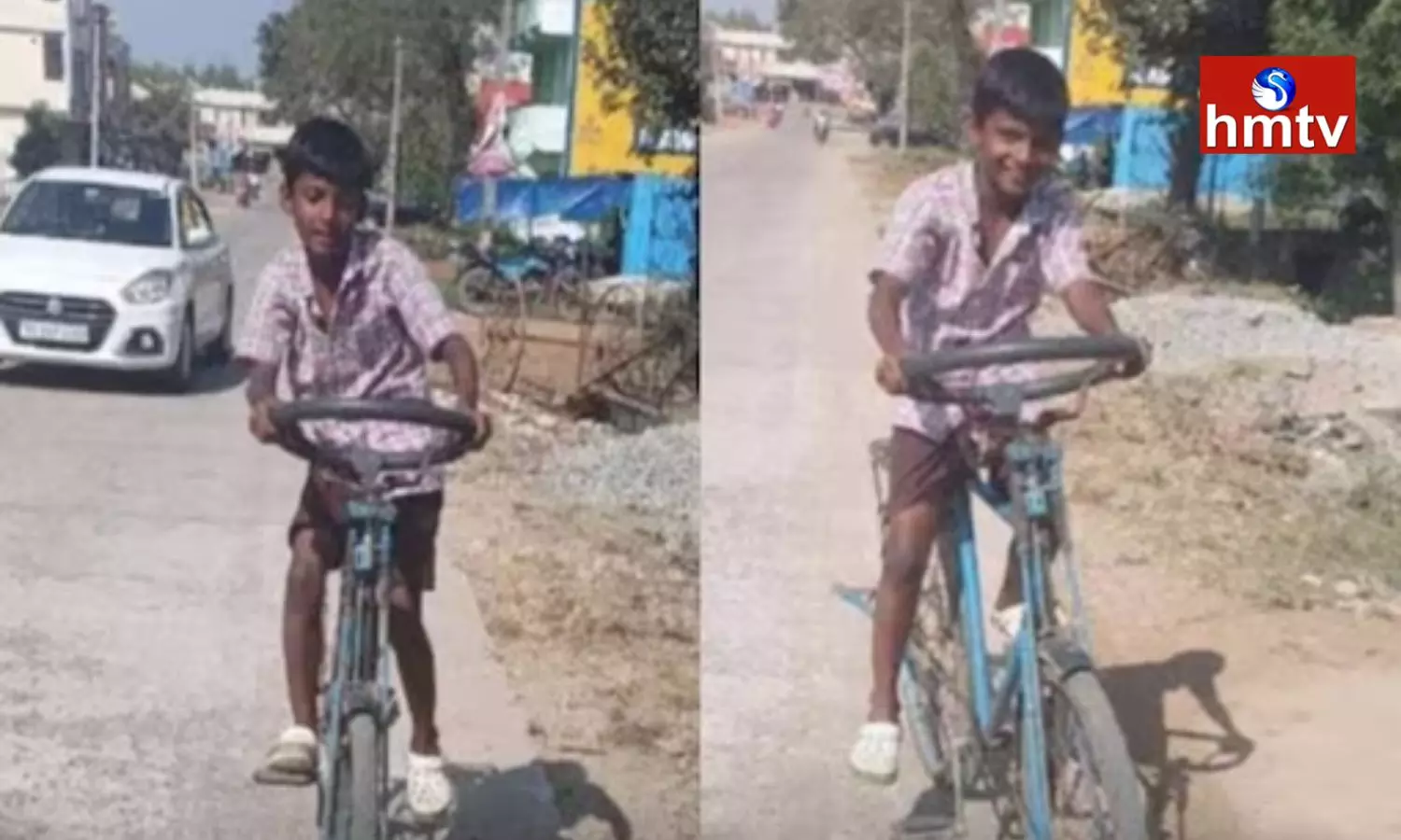 Student Converted a Bicycle Into a Car in Kesamudram