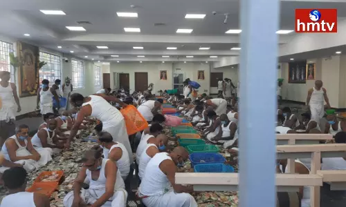 Counting Of Hundi Gifts At The New Parakamani Building In Tirumala