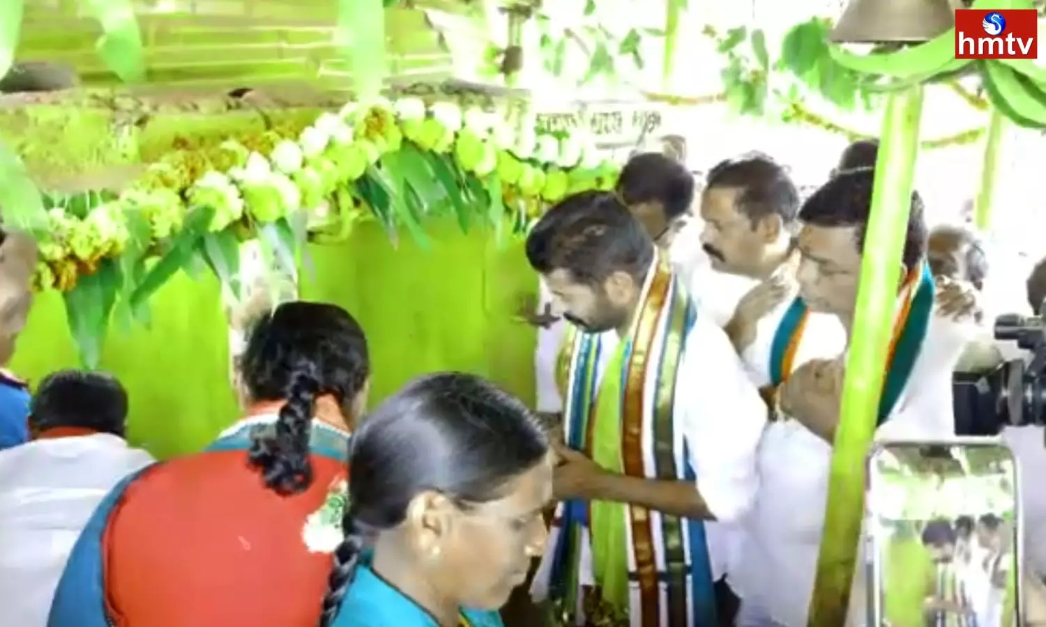 Revanth Visited Guttamma and Saibaba Temples