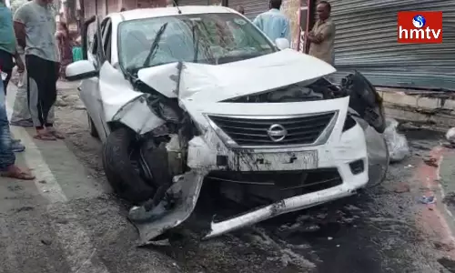 Car Accident In Vanasthalipuram Hyderabad Car Accident In Vanasthalipuram Hyderabad