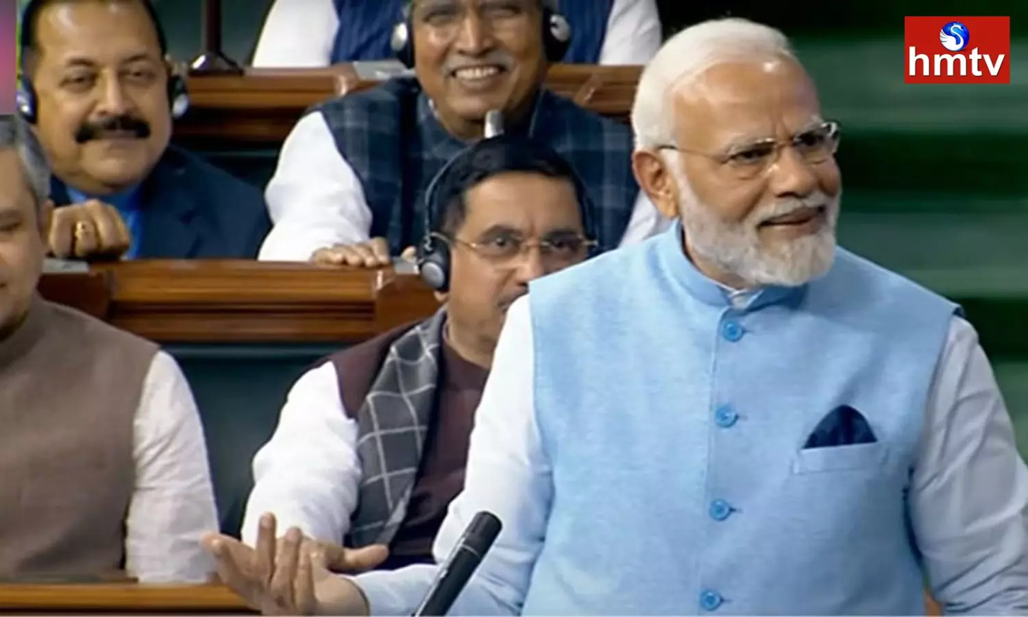 Prime Minister Modi Addressing The Motion Of Thanks