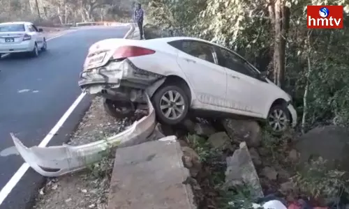 Car Accident In Araku Ghat Road
