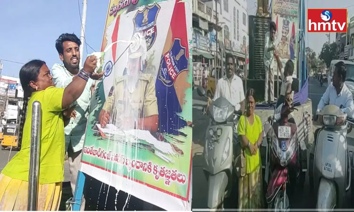 Physical Challenged Gur Pours Milk to Warangal CPs Flexi