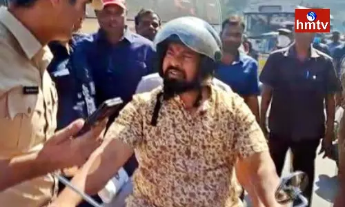 MLA Rajasingh Came To Assembly On A Bullet Bike