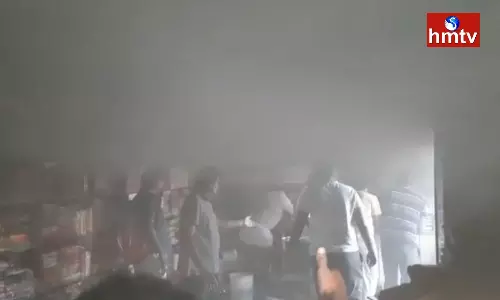 Fire Incident In Wyra Khammam District Fire Incident In Wyra Khammam District