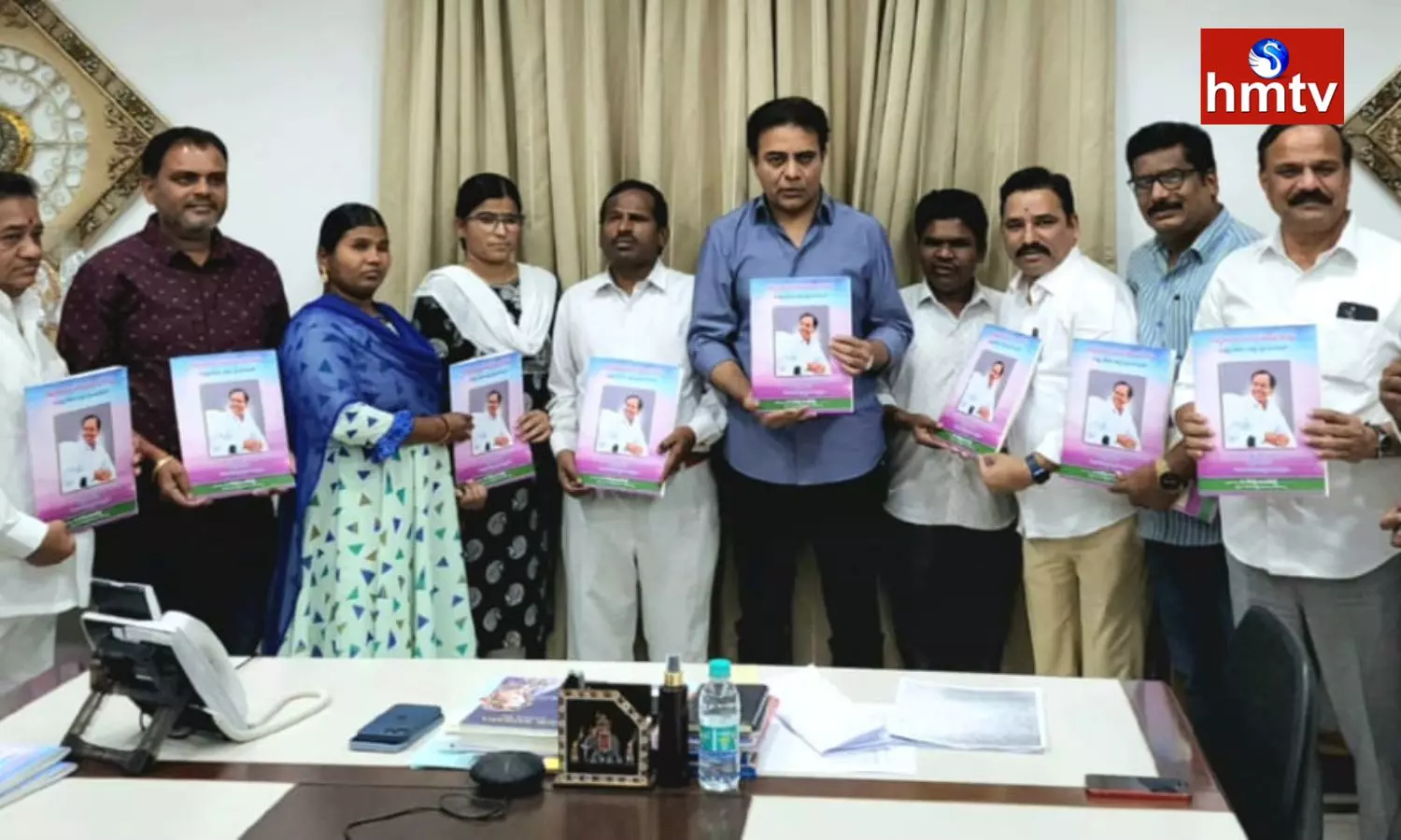 On KCR Biography Occasion Braille Script Book Released
