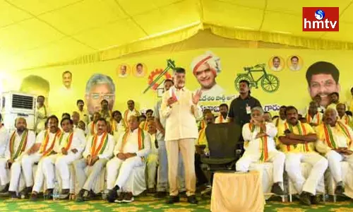 Chandrababu Meeting With Jaggampeta Activists