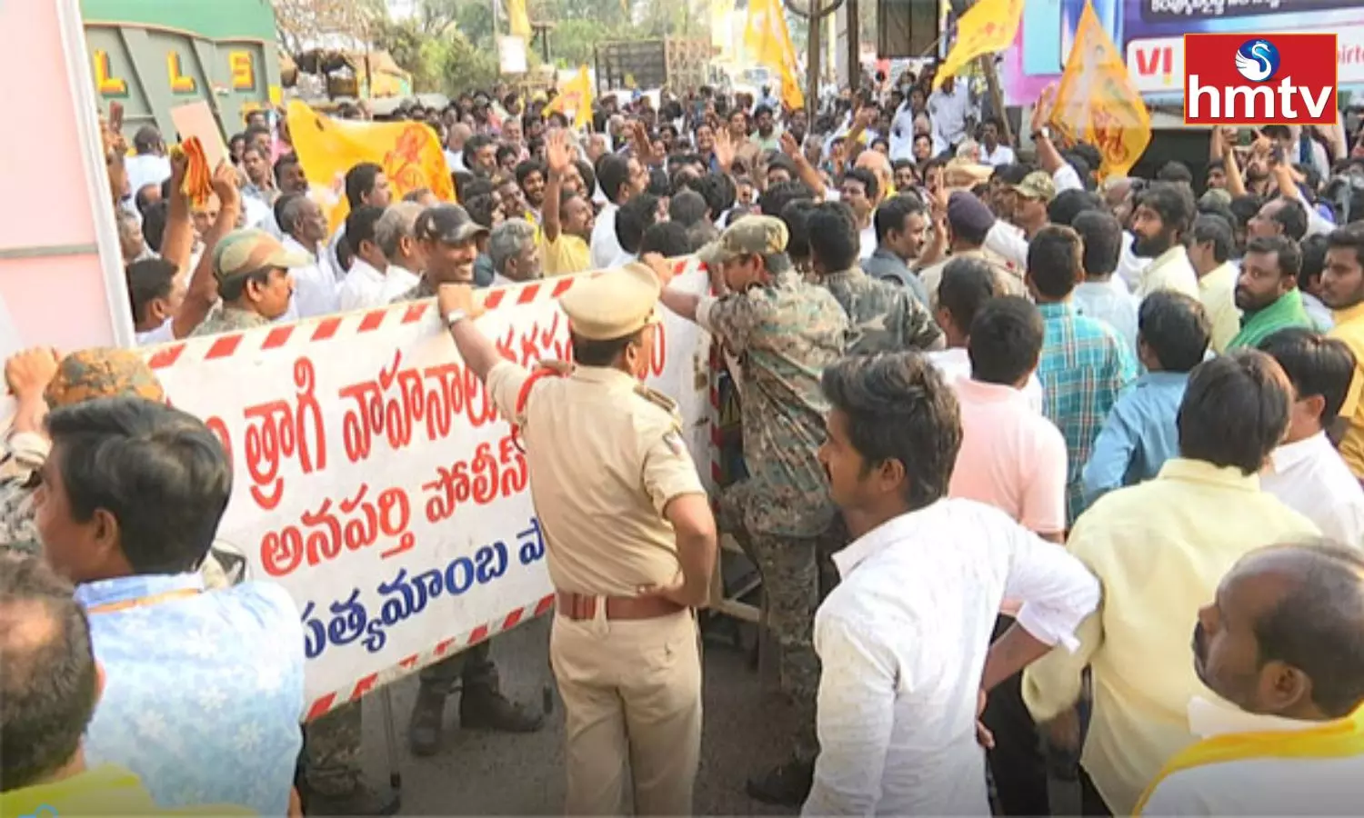 Tension in Anaparthi East Godavari District