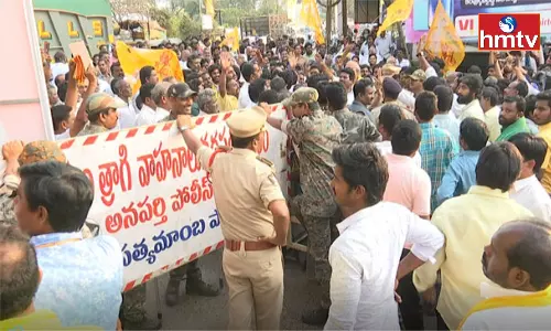 Tension in Anaparthi East Godavari District