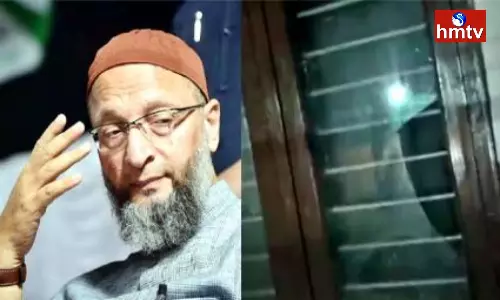 Attack On MIM Chief Asaduddin Owaisi House