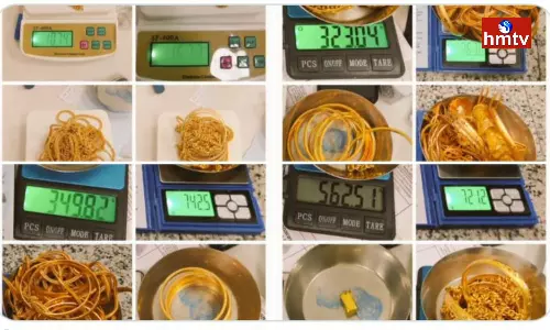 Heavy Gold Seez At Shamshabad Airport