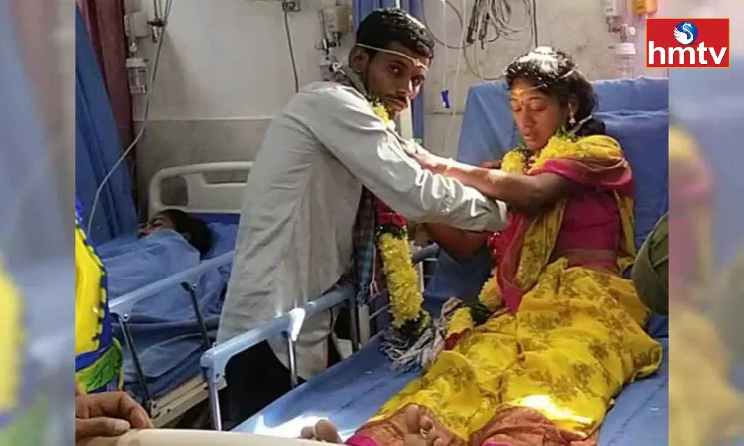 Bride on Hospital Bed Ties the Knot With Groom in Mancherial