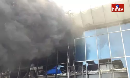 Fire Accident Near Renigunta Airport