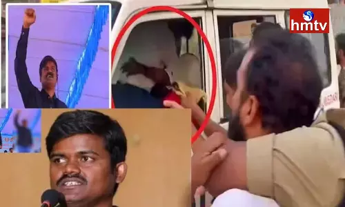 Attack On Bairi Naresh In Warangal Attack On Bairi Naresh In Warangal