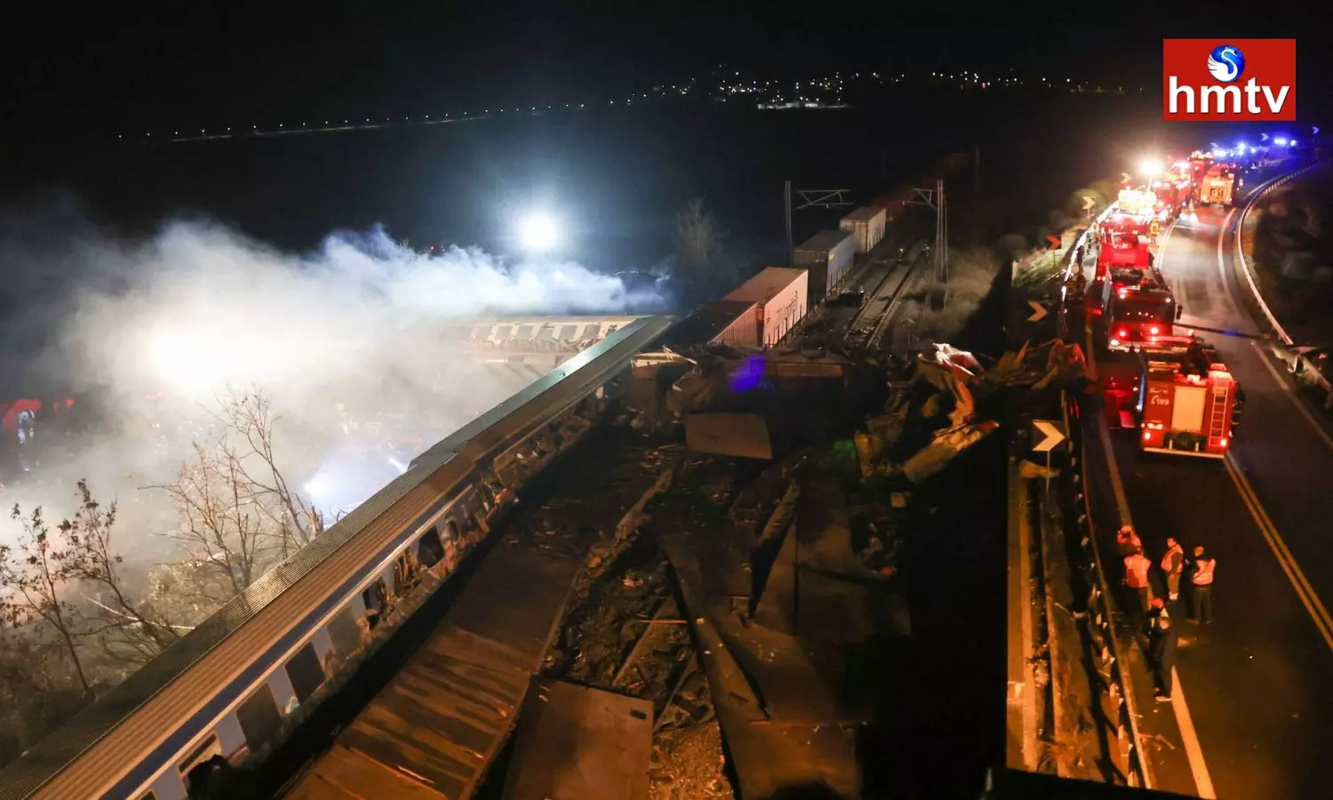 Two Trains Collide In Central Greece Two Trains Collide In Central Greece