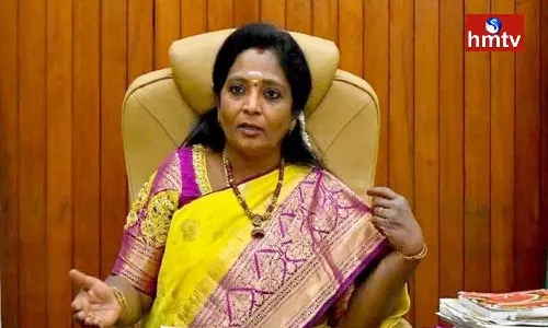 Governer Tamilisai Tweeted Raj Bhavan Is Closer Than Delhi Governer Tamilisai Tweeted Raj Bhavan Is Closer Than Delhi