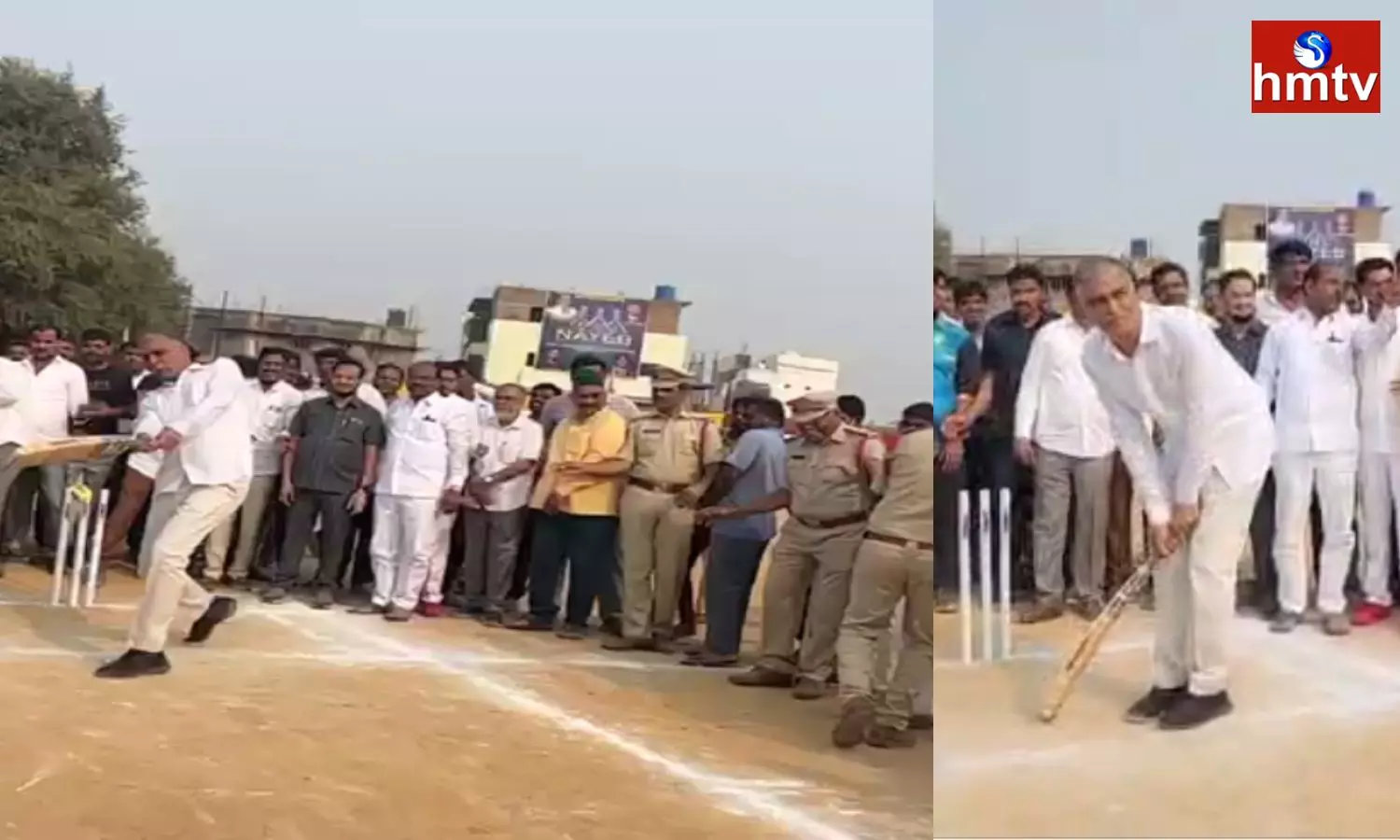 Harish Rao Played Cricket With The Players