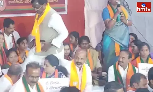 Etela Rajender Participated In Bandi Sanjay Deeksha