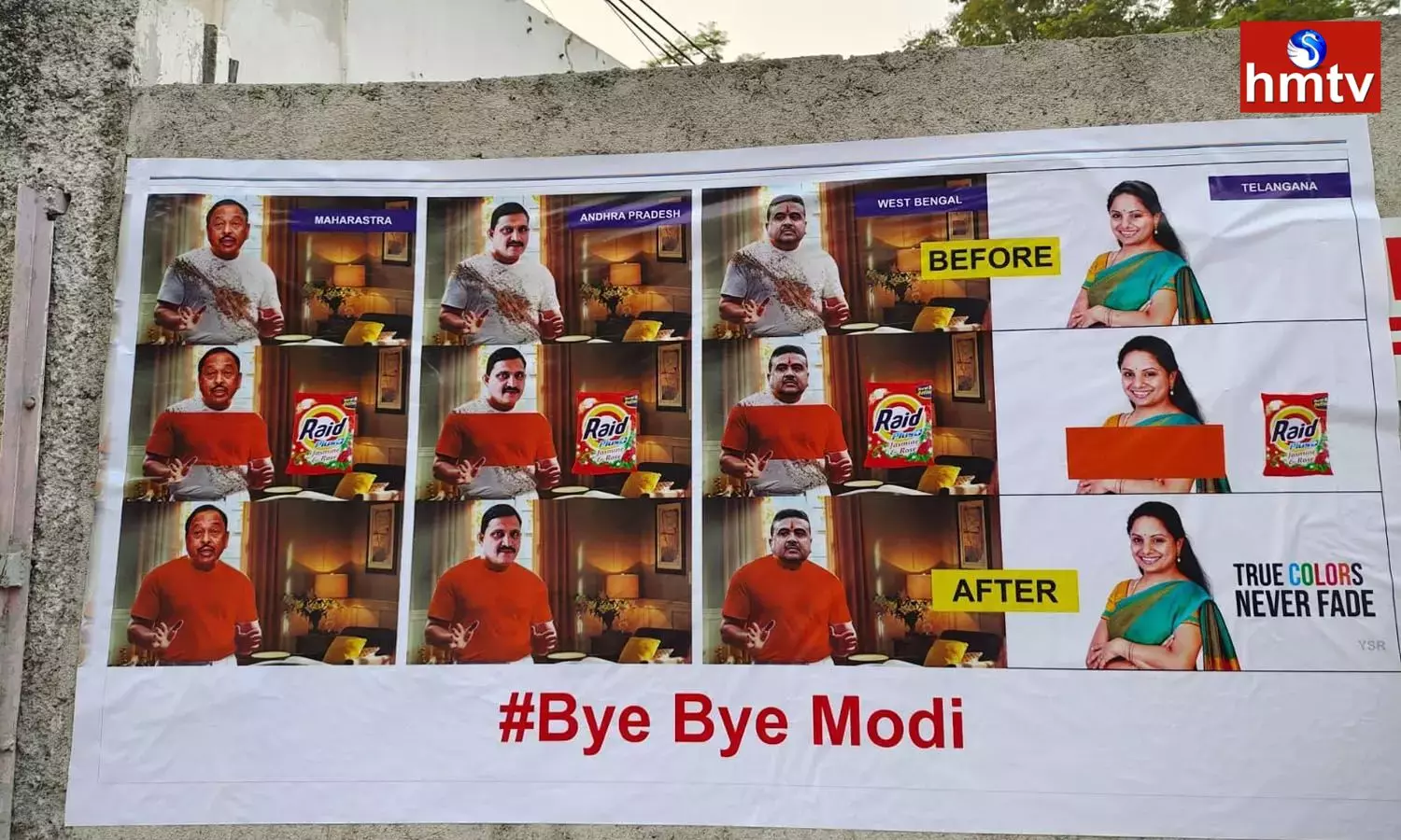 Posters Flexes Against Modi in Hyderabad