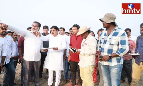 Nadendla Manohar Inspected Janasena Avirbhava Sabha Arrangements Nadendla Manohar Inspected Janasena Avirbhava Sabha Arrangements