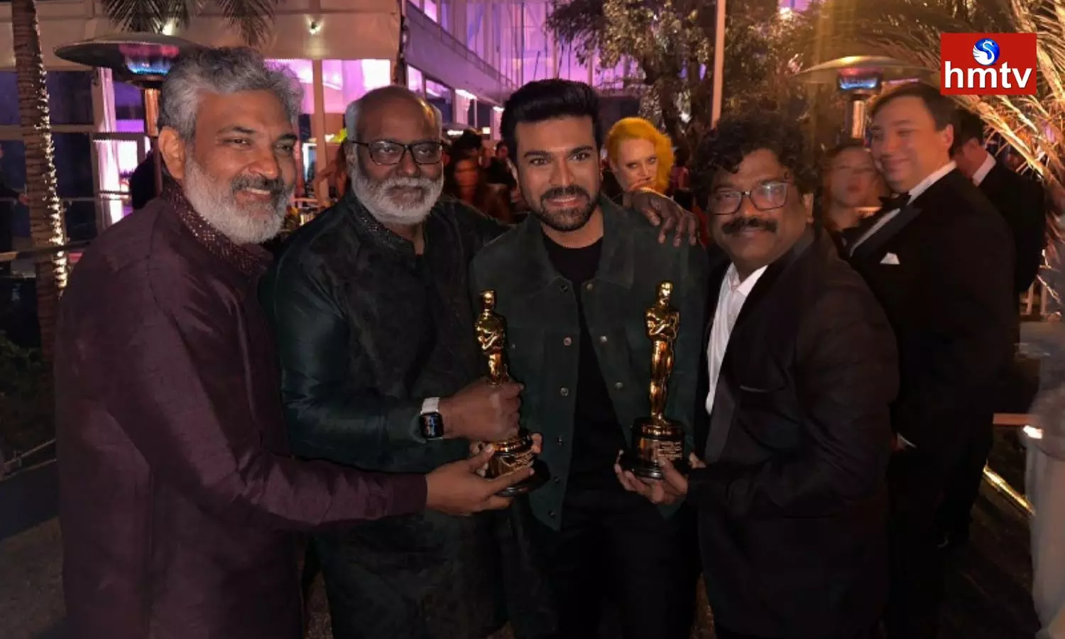 RRR Team Flaunts Oscar Award In After Party