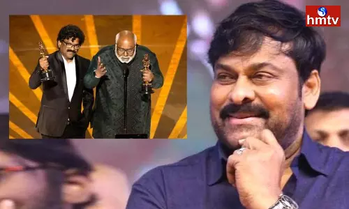Chiranjeevi Congratulates RRR Team Naatu Naatu Oscar Chiranjeevi Congratulates RRR Team Naatu Naatu Oscar