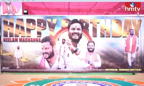 Birthday Celebrations of BRS State Leader Neelam Madhu Mudiraj Birthday Celebrations of BRS State Leader Neelam Madhu Mudiraj