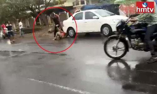 A Man Attack on MVI Chinnarao in Kakinada