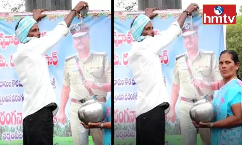 Farmers Couple Thanks CP Ranganath for Help