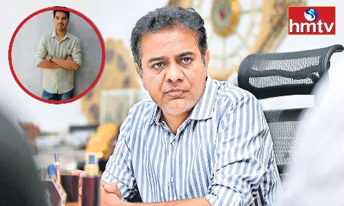 KTR Condolenses To Naveens Family