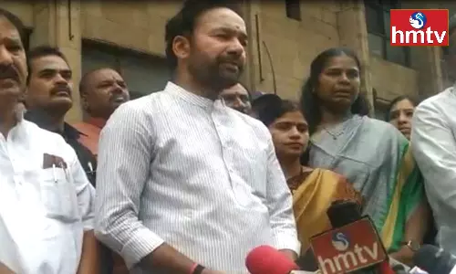Kishan Reddy Inspected of Swapnalok in Secunderabad
