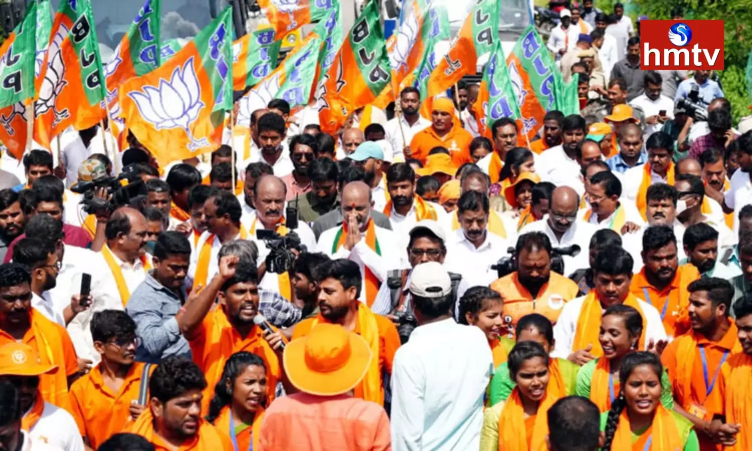 BJP Dharna At Indira Park today