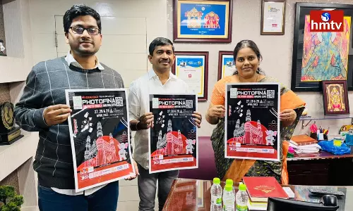 HMTV CEO Lakshmi Rao Launches 20th Edition Photofina Expo Poster HMTV CEO Lakshmi Rao Launches 20th Edition Photofina Expo Poster