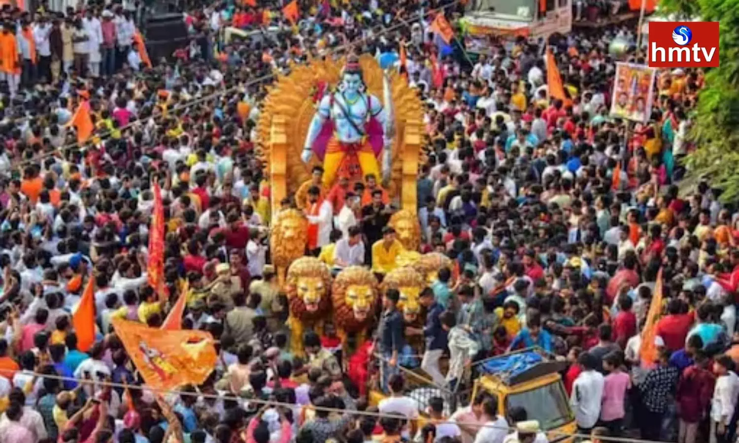 Hyderabad Sri Rama Navami Shobha Yatra Underway