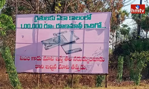 Flexs In Nizamabad Questioning The State Govt