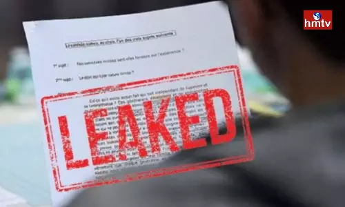 Once Again 10th Paper Leak In Telangana Once Again 10th Paper Leak In Telangana