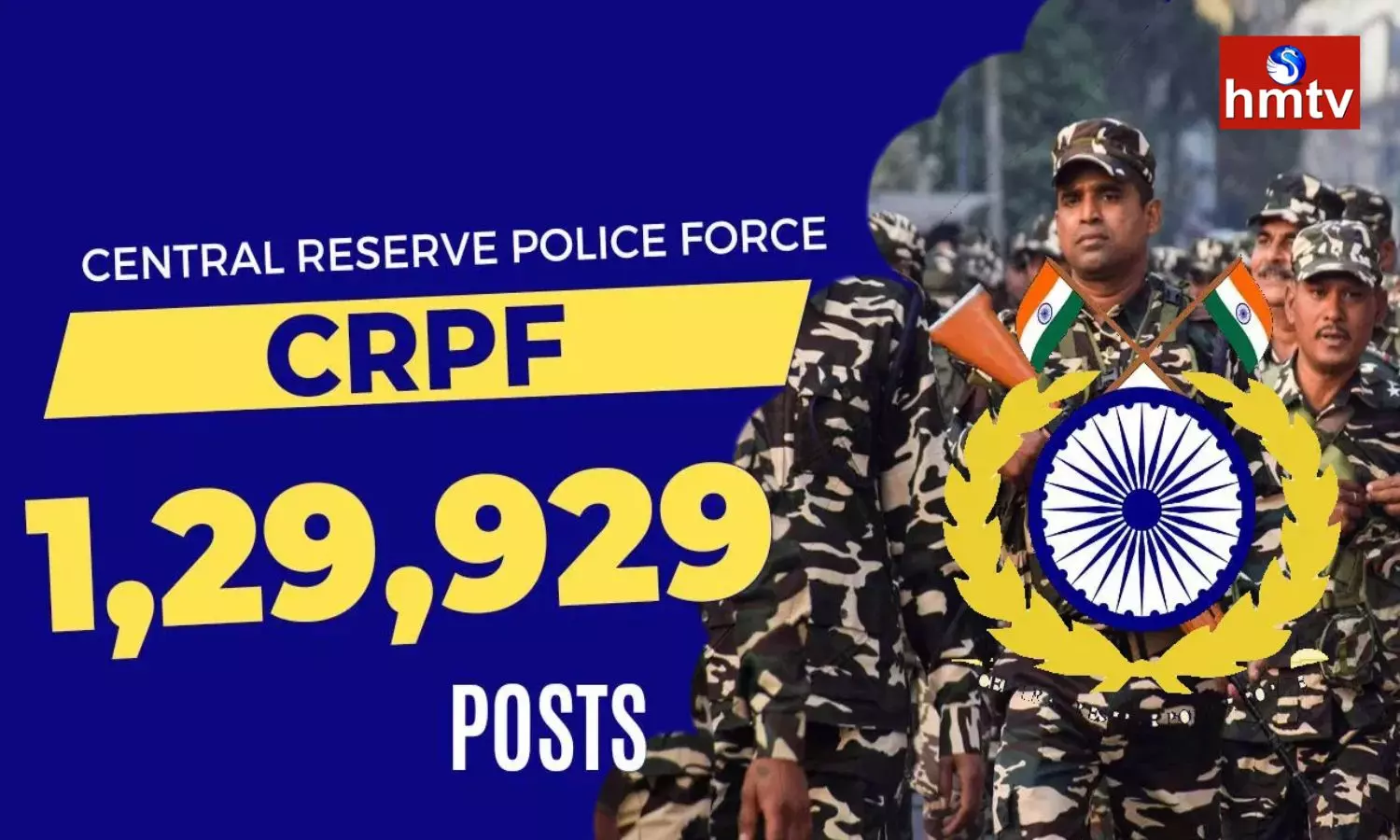 CRPF Recruitment 2023 Notification Apply for 1.3 Lakh Constable Vacancies Check for all Details