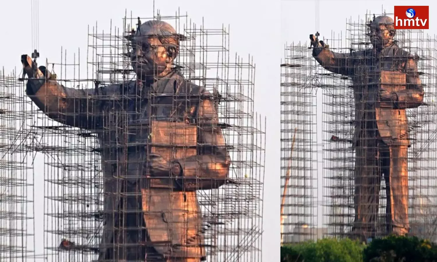 Largest Ambedkar Statue of 125 feet height being built in Hyderabad Telangana