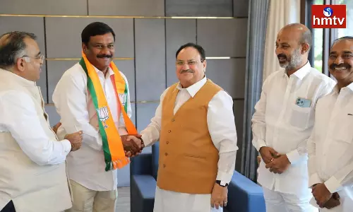 Maheshwar Reddy Joined BJP in the Presence of JP Nadda Maheshwar Reddy Joined BJP in the Presence of JP Nadda