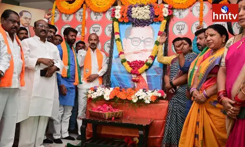 KCR has No Right to Unveil Ambedkars Statue Says Bandi Sanjay KCR has No Right to Unveil Ambedkars Statue Says Bandi Sanjay