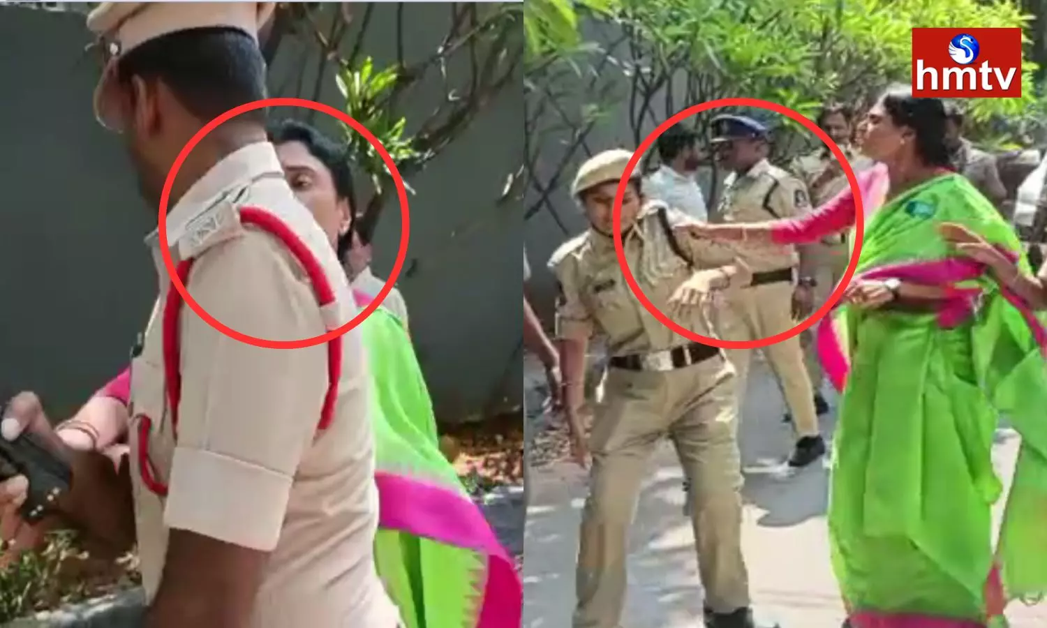 YS Sharmila Attack On Police Constable