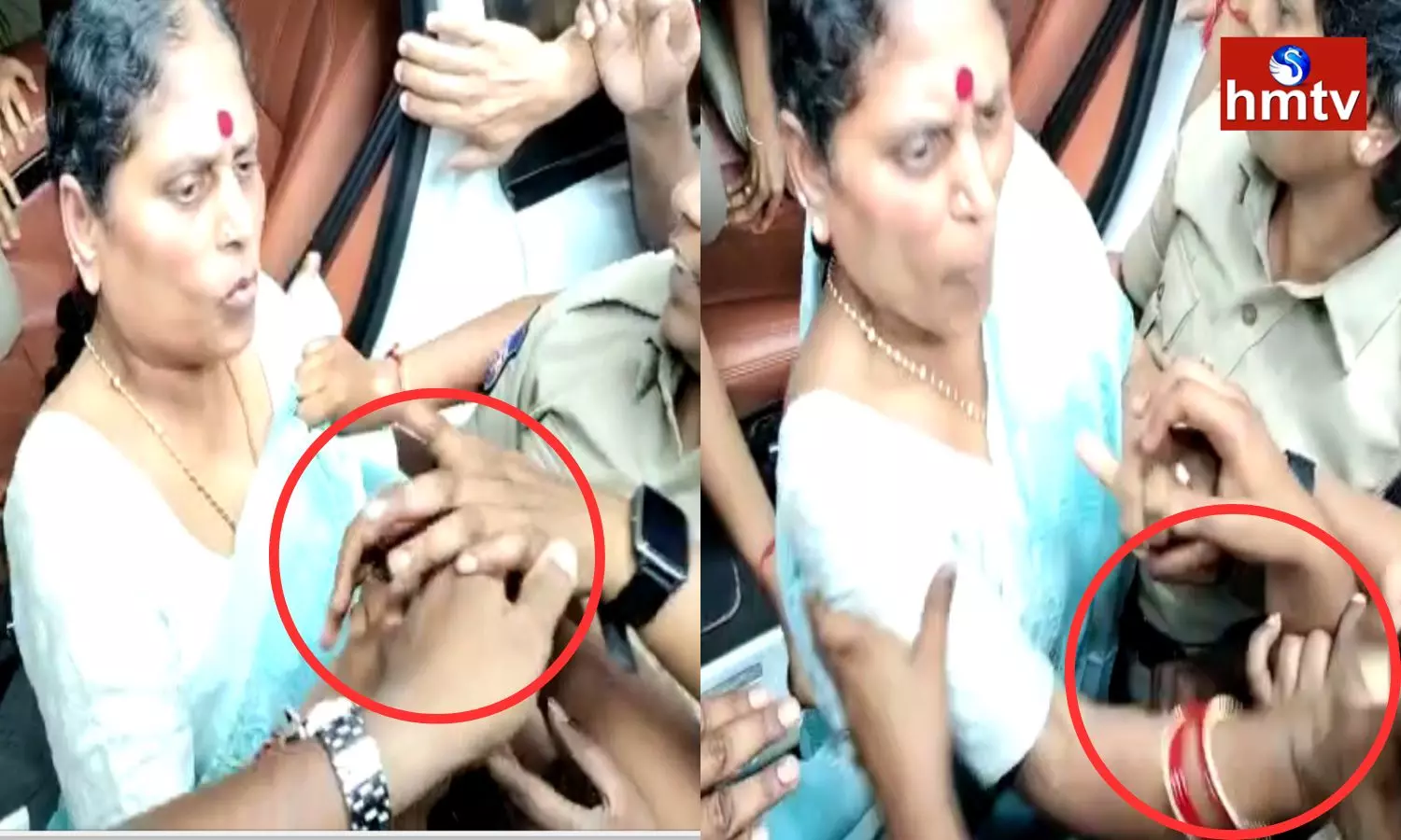 YS Vijayamma Slapped Constable