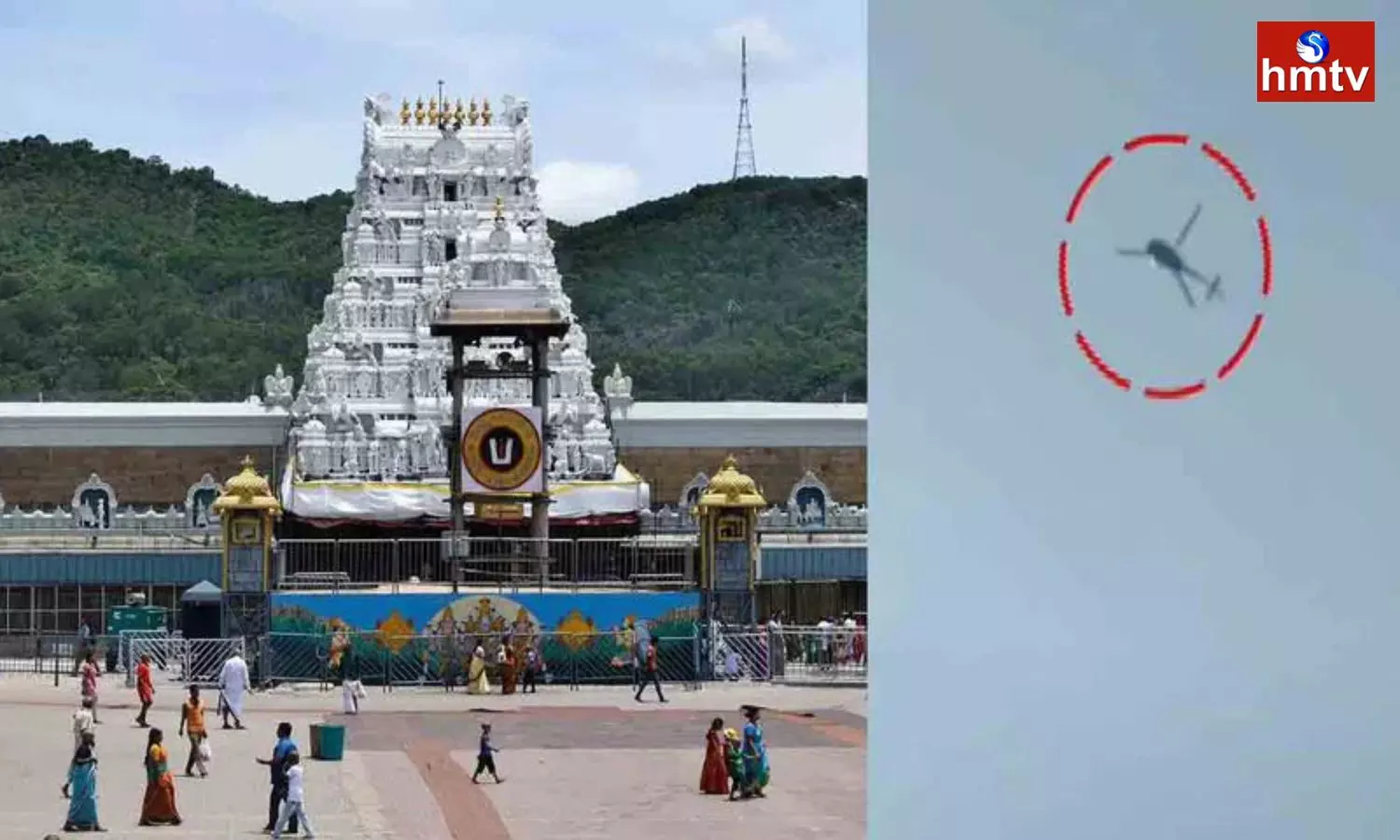 Three Helicopters Fly Over Tirumala A No Flying Zone Three Helicopters Fly Over Tirumala A No Flying Zone