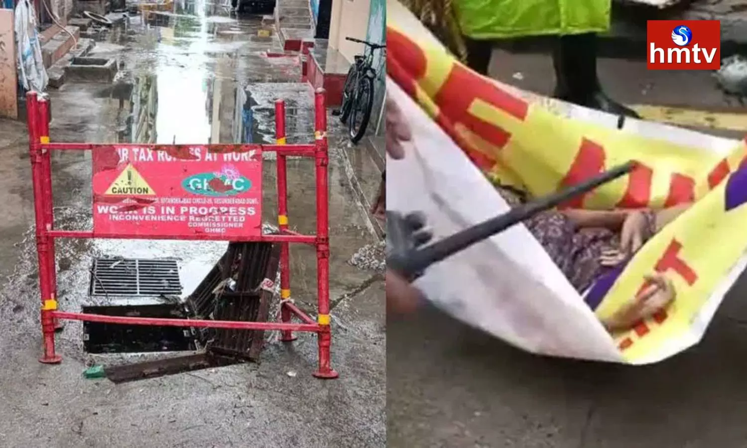 Four Year Old Girl Dies After Falling into Open Manhole in Hyderabad