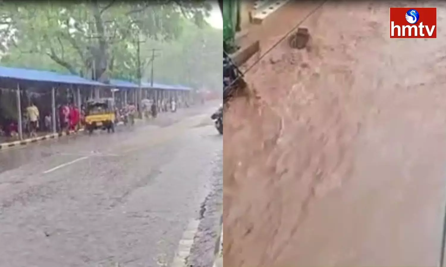 Heavy Rain In Srisailam