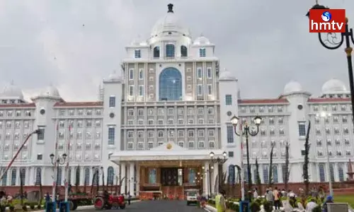 Everything Is Ready For Inauguration Of The Telangana Secretariat