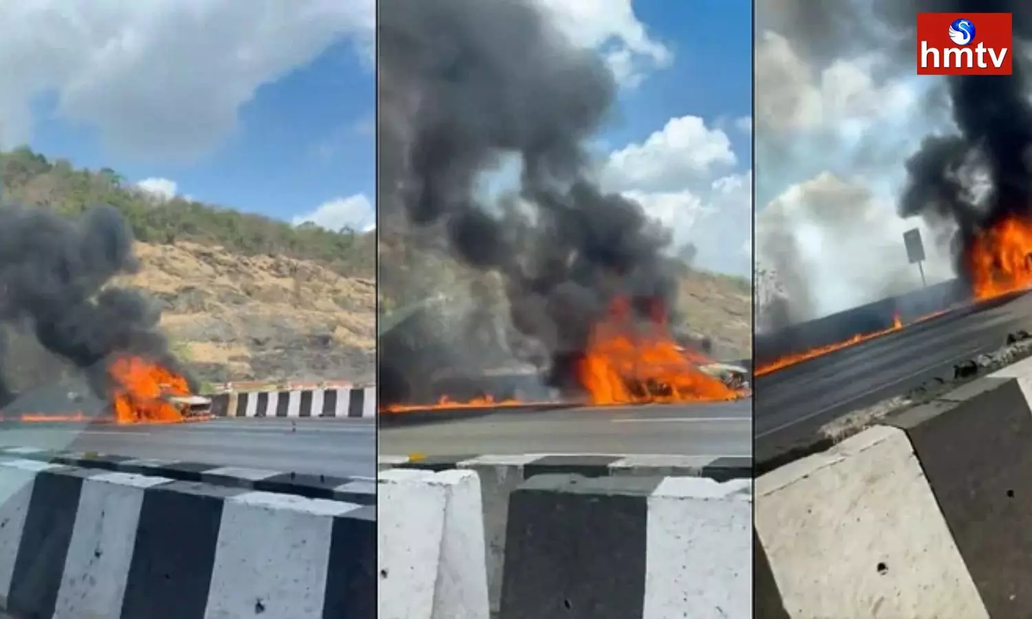 Car Catches Fire on Mumbai-Pune Expressway
