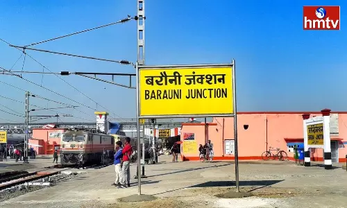 New Barauni Railway Station Platform 1 and 2 Distance is Two Kilometers